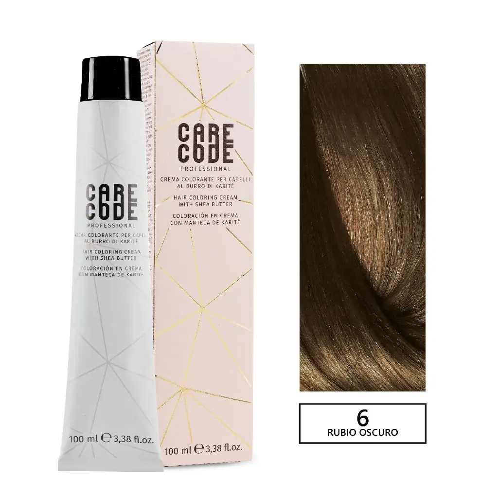 CARECODE HAIR COLORING CREAM 100ML 6