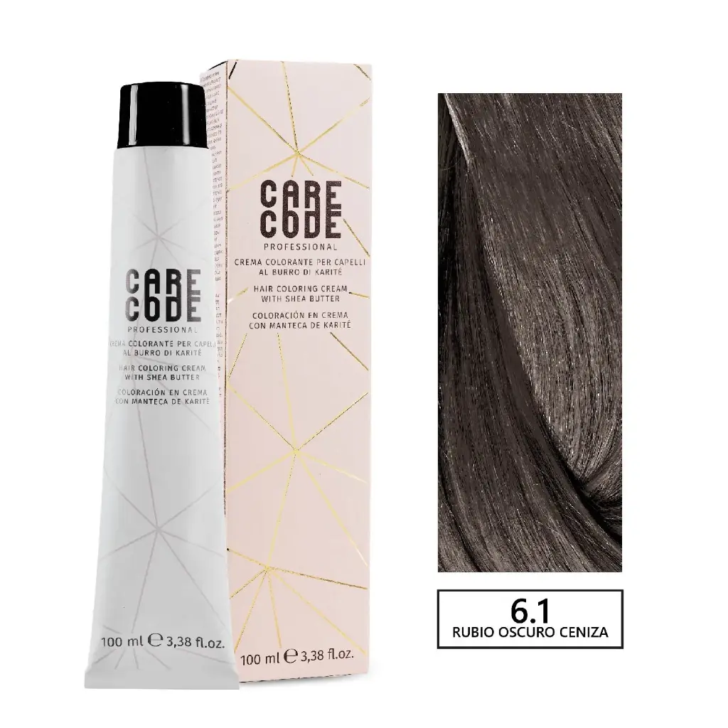 CARECODE HAIR COLORING CREAM 100ML 6,1