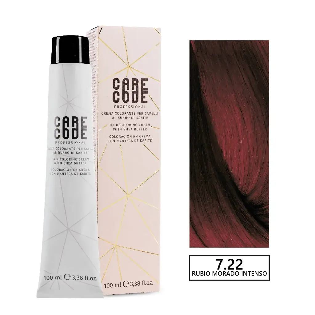 CARECODE HAIR COLORING CREAM 100ML 7,22