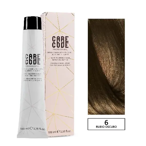 [V6/0] CARECODE HAIR COLORING CREAM 100ML 6