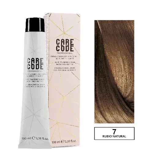 [V7/0] CARECODE HAIR COLORING CREAM 100ML 7