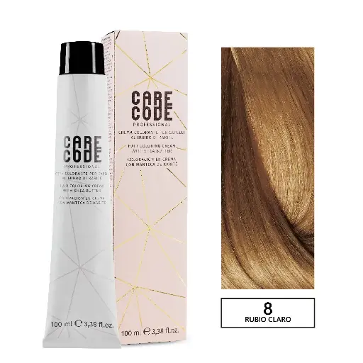 [V8/0] CARECODE HAIR COLORING CREAM 100ML 8