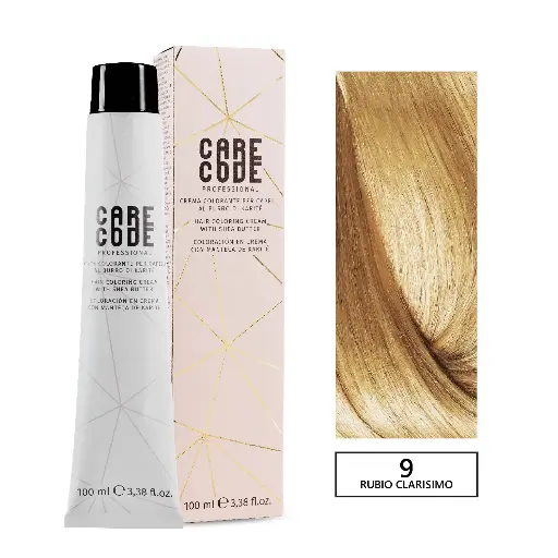 [V9/0] CARECODE HAIR COLORING CREAM 100ML 9