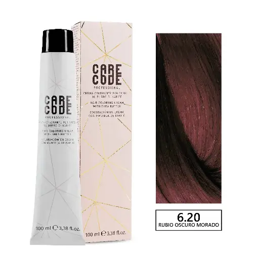 [V6/20] CARECODE HAIR COLORING CREAM 100ML 6,20