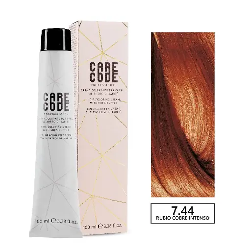 [V7/44] CARECODE HAIR COLORING CREAM 100ML 7,44